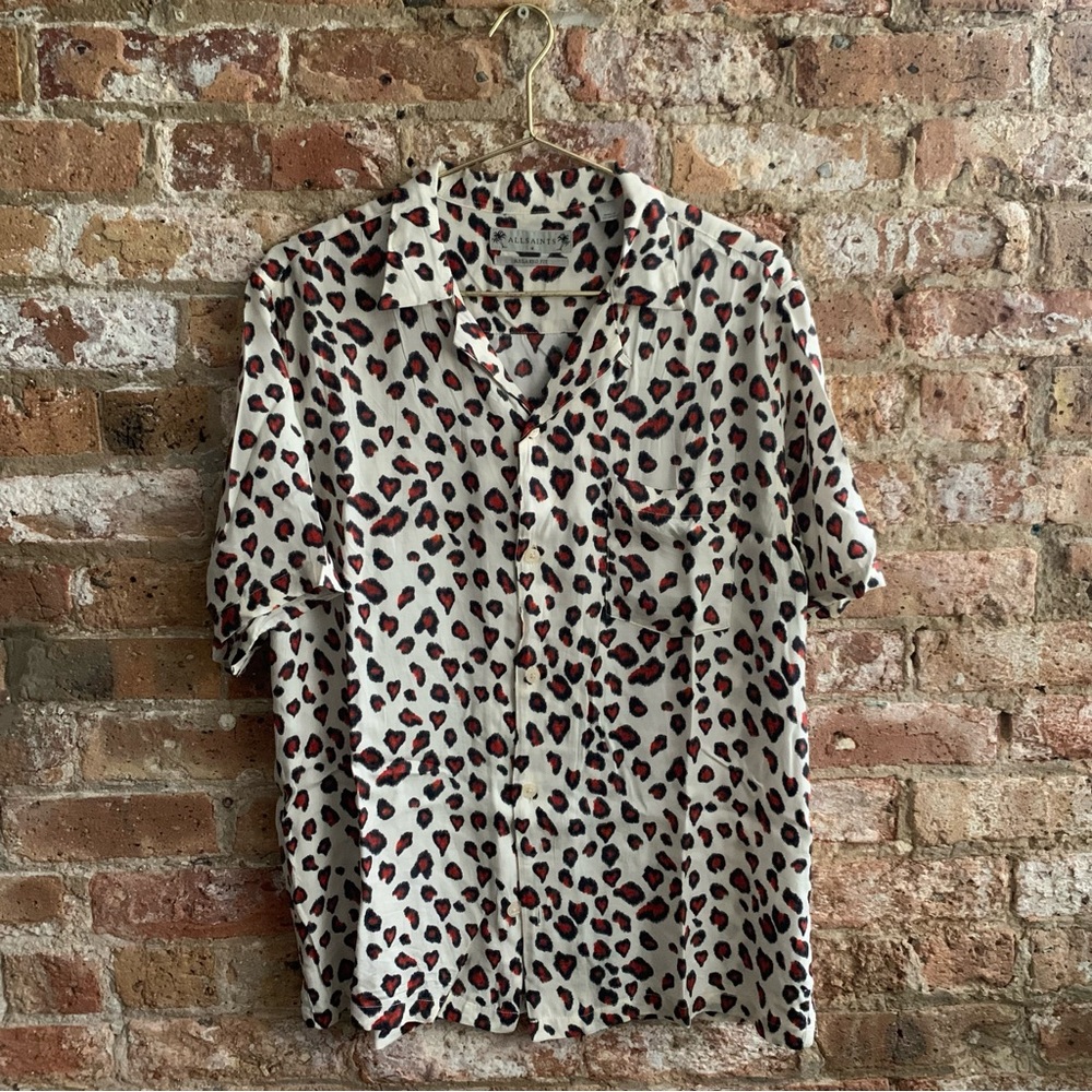 AllSaints Romantik Short Sleeve Button-Up Shirt